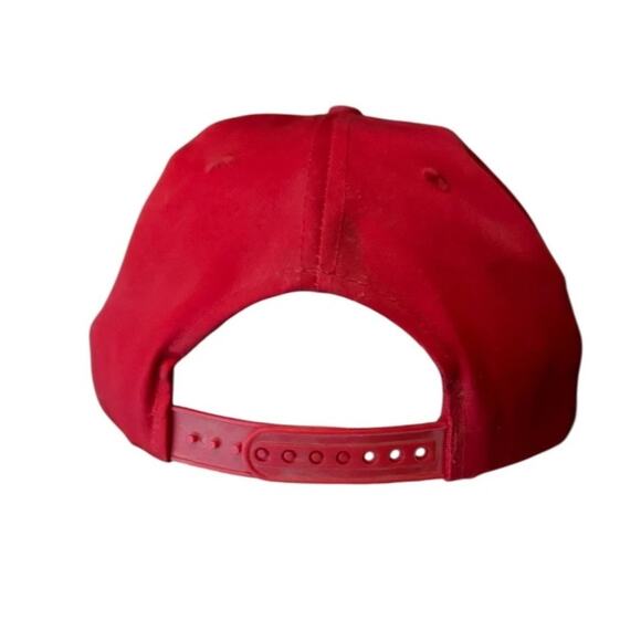 VTG Dave’s Balancing Machine Hat Red Snapback Trucker Racing Flags Closed Shop - Picture 4 of 7